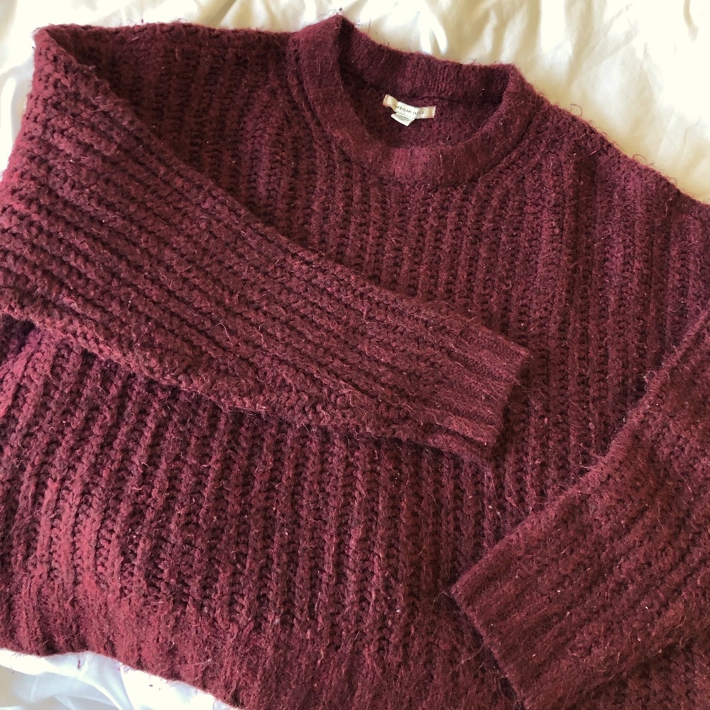 American Eagle Maroon Sweater
